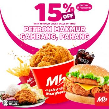 Marrybrown-Petron-Makmur-Gambang-FoodPanda-Opening-Promotion-350x350 - Beverages Food , Restaurant & Pub Johor Kedah Kelantan Kuala Lumpur Melaka Negeri Sembilan Online Store Pahang Penang Perak Perlis Promotions & Freebies Putrajaya Sabah Sarawak Selangor Terengganu 