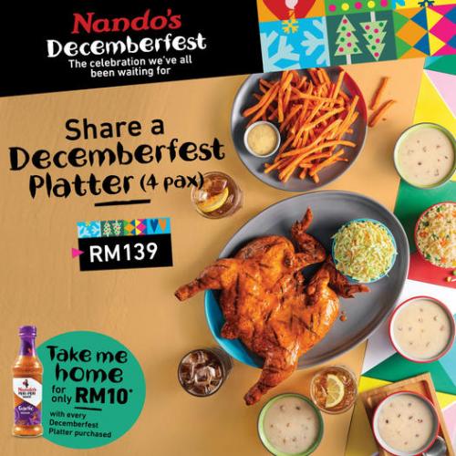 5 Deac 2022 Onward Nando s Decemberfest Platter for 4 Promotion