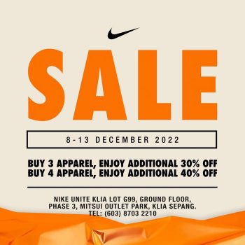 Nike-Unite-12.12-Sale-at-Mitsui-Outlet-Park-350x350 - Apparels Fashion Accessories Fashion Lifestyle & Department Store Footwear Malaysia Sales Selangor 