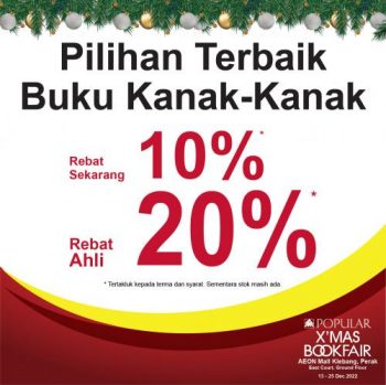 POPULAR-Christmas-Book-Fair-Sale-at-AEON-Klebang-Perak-2-350x349 - Books & Magazines Malaysia Sales Perak Stationery 
