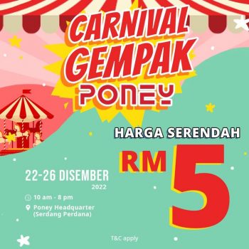 Poney-Crash-Carnival-2022-at-Seri-Kembangan-350x350 - Baby & Kids & Parenting Children Fashion Promotions & Freebies Selangor 