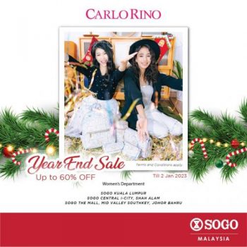 SOGO-Carlo-Rino-Year-End-Sale-350x350 - Bags Fashion Accessories Fashion Lifestyle & Department Store Handbags Johor Kuala Lumpur Malaysia Sales Selangor 