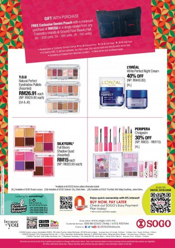 SOGO-Christmas-Make-Up-Promotion-1-350x495 - Beauty & Health Cosmetics Johor Kuala Lumpur Promotions & Freebies Selangor Supermarket & Hypermarket 