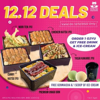 Sakae-Sushi-12.12-Deals-Promotion-350x350 - Beverages Food , Restaurant & Pub Johor Kedah Kelantan Kuala Lumpur Melaka Negeri Sembilan Pahang Penang Perak Perlis Promotions & Freebies Putrajaya Sabah Sarawak Selangor Sushi Terengganu 