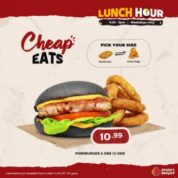 Spades-Burger-Lunch-Hour-Promotion-1-350x350 - Beverages Burger Food , Restaurant & Pub Johor Kedah Kelantan Kuala Lumpur Melaka Negeri Sembilan Pahang Penang Perak Perlis Promotions & Freebies Putrajaya Sabah Sarawak Selangor Terengganu 