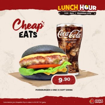 Spades-Burger-Lunch-Hour-Promotion-350x350 - Beverages Burger Food , Restaurant & Pub Johor Kedah Kelantan Kuala Lumpur Melaka Negeri Sembilan Pahang Penang Perak Perlis Promotions & Freebies Putrajaya Sabah Sarawak Selangor Terengganu 