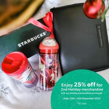 Starbucks-25-OFF-2nd-Holiday-Merchandise-Promotion-350x350 - Beverages Food , Restaurant & Pub Johor Kedah Kelantan Kuala Lumpur Melaka Negeri Sembilan Pahang Penang Perak Perlis Promotions & Freebies Putrajaya Sabah Sarawak Selangor Terengganu 