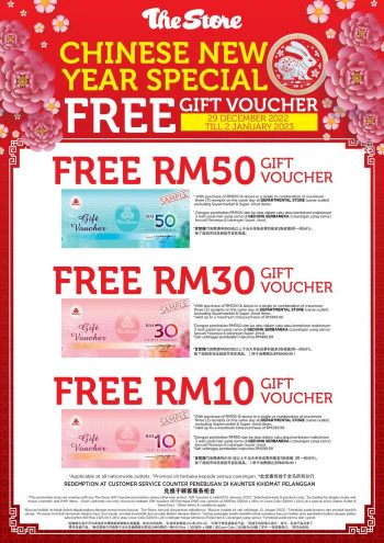 The-Store-Chinese-New-Year-Free-Voucher-Promotion-1-350x495 - Johor Kedah Kelantan Kuala Lumpur Melaka Negeri Sembilan Pahang Penang Perak Perlis Promotions & Freebies Putrajaya Sabah Sarawak Selangor Supermarket & Hypermarket Terengganu 