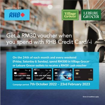 Village-Grocer-Free-RM30-Gift-Voucher-350x350 - Johor Kedah Kelantan Kuala Lumpur Melaka Negeri Sembilan Pahang Penang Perak Perlis Promotions & Freebies Putrajaya Sabah Sarawak Selangor Supermarket & Hypermarket Terengganu 