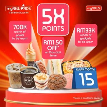 myNEWS-Members-5x-Points-Promotion-350x349 - Johor Kedah Kelantan Kuala Lumpur Melaka Negeri Sembilan Pahang Penang Perak Perlis Promotions & Freebies Putrajaya Sabah Sarawak Selangor Supermarket & Hypermarket Terengganu 