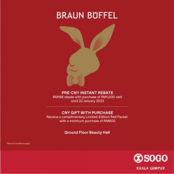 Braun-Buffel-Chinese-New-Year-Promotion-at-SOGO-350x350 - Bags Fashion Accessories Fashion Lifestyle & Department Store Kuala Lumpur Selangor 