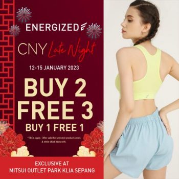 Energized-Sportswear-CNY-Late-Night-Sale-at-Mitsui-Outlet-Park-350x350 - Apparels Fashion Lifestyle & Department Store Selangor Sportswear Underwear 