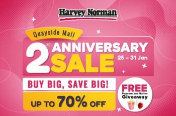 Harvey-Norman-2nd-Anniversary-Promotion-at-Quayside-Mall-350x232 - Electronics & Computers Furniture Home & Garden & Tools Home Appliances Home Decor IT Gadgets Accessories Promotions & Freebies Selangor 