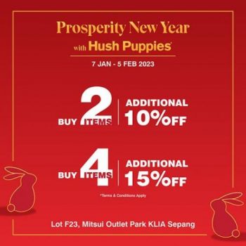 Hush-Puppies-Chinese-New-Year-Sale-at-Mitsui-Outlet-Park-350x350 - Apparels Fashion Accessories Fashion Lifestyle & Department Store Footwear Malaysia Sales Selangor 