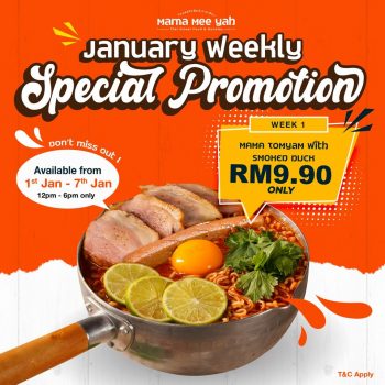 Mama-Mee-Yah-January-Weekly-Special-Promo-350x350 - Beverages Food , Restaurant & Pub Kuala Lumpur Promotions & Freebies Selangor 