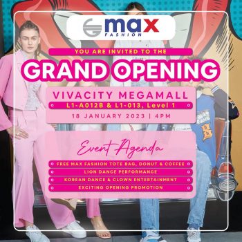 Max-Fashion-Grand-Opening-at-VivaCity-Megamall-350x350 - Apparels Fashion Accessories Fashion Lifestyle & Department Store Promotions & Freebies Sarawak 