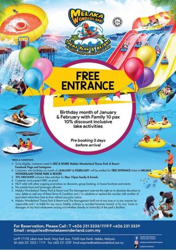 Melaka-Wonderland-Theme-Park-Resort-Free-Entrance-Tickets-For-Birthday-Babies-350x495 - Melaka Promotions & Freebies Sports,Leisure & Travel Theme Parks 