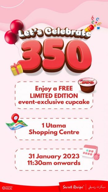 Secret-Recipe-350-Free-Cupcake-Promotion-350x622 - Beverages Cake Food , Restaurant & Pub Promotions & Freebies Selangor 