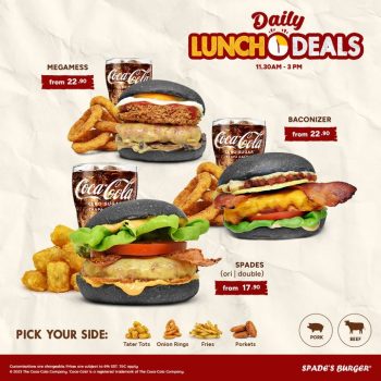 Spades-Burger-Daily-Lunch-Deals-3-350x350 - Beverages Food , Restaurant & Pub Johor Kedah Kelantan Kuala Lumpur Melaka Negeri Sembilan Pahang Penang Perak Perlis Promotions & Freebies Putrajaya Sabah Sarawak Selangor Terengganu 