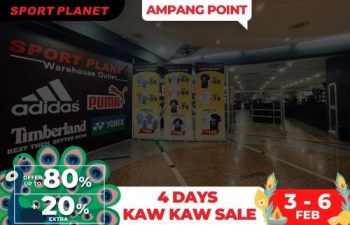 Sport-Planet-Thaipusam-Kaw-Kaw-Sale-at-Ampang-Point-350x225 - Apparels Fashion Accessories Fashion Lifestyle & Department Store Footwear Kuala Lumpur Malaysia Sales Selangor Sportswear 