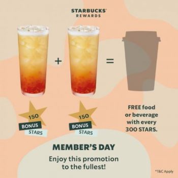 Starbucks-Members-Day-Promotion-1-350x349 - Beverages Food , Restaurant & Pub Johor Kedah Kelantan Kuala Lumpur Melaka Negeri Sembilan Pahang Penang Perak Perlis Promotions & Freebies Putrajaya Sabah Sarawak Selangor Terengganu 