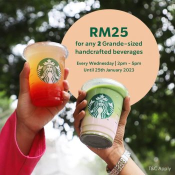 Starbucks-Wednesday-Promotion-350x350 - Beverages Food , Restaurant & Pub Johor Kedah Kelantan Kuala Lumpur Melaka Negeri Sembilan Pahang Penang Perak Perlis Promotions & Freebies Putrajaya Sabah Sarawak Selangor Terengganu 