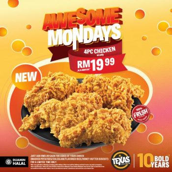 Texas-Chicken-Awesome-Mondays-Promotion-350x350 - Beverages Food , Restaurant & Pub Johor Kedah Kelantan Kuala Lumpur Melaka Negeri Sembilan Pahang Penang Perak Perlis Promotions & Freebies Putrajaya Sabah Sarawak Selangor Terengganu 