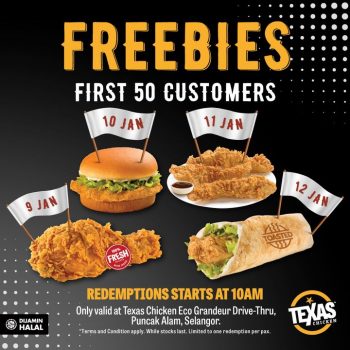 Texas-Chicken-Outlet-Opening-Freebies-Giveaway-at-Puncak-Alam-1-350x350 - Beverages Food , Restaurant & Pub Promotions & Freebies Selangor 