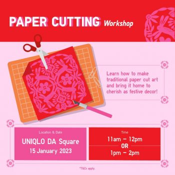UNIQLO-Paper-Cutting-Workshop-350x350 - Apparels Events & Fairs Fashion Accessories Fashion Lifestyle & Department Store Kuala Lumpur Selangor 