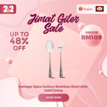 Vantage-Shopee-2.2-Jimat-Giler-Sales-350x350 - Home & Garden & Tools Johor Kedah Kelantan Kitchenware Kuala Lumpur Malaysia Sales Melaka Negeri Sembilan Online Store Pahang Penang Perak Perlis Putrajaya Sabah Sarawak Selangor Terengganu 