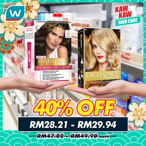 18-24 Jan 2023: Watsons Hair Care & Color 40% off Promotion - 18-24 Jan 2023: Watsons Hair Care & Color 40% off Promotion -