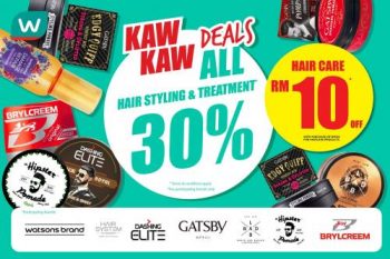 Watsons-Hair-Styling-Treatment-30-off-Promotion-350x233 - Beauty & Health Cosmetics Hair Care Health Supplements Johor Kedah Kelantan Kuala Lumpur Melaka Negeri Sembilan Pahang Penang Perak Perlis Personal Care Promotions & Freebies Putrajaya Sabah Sarawak Selangor Skincare Terengganu 