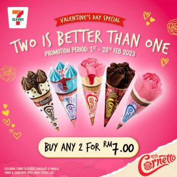 7-Eleven-Cornetto-Valentines-Day-Promotion-350x350 - Johor Kedah Kelantan Kuala Lumpur Melaka Negeri Sembilan Pahang Penang Perak Perlis Promotions & Freebies Putrajaya Sabah Sarawak Selangor Supermarket & Hypermarket Terengganu 