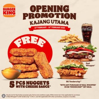 Burger-King-Opening-Promotion-at-Kajang-Utama-2-350x350 - Beverages Burger Food , Restaurant & Pub Promotions & Freebies Selangor 