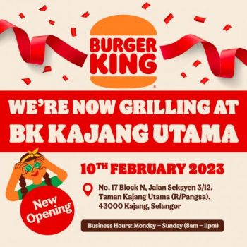 Burger-King-Opening-Promotion-at-Kajang-Utama-350x350 - Beverages Burger Food , Restaurant & Pub Promotions & Freebies Selangor 
