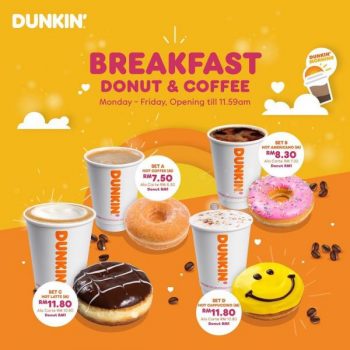 Dunkin-Breakfast-Donut-Coffee-Promotion-350x350 - Beverages Food , Restaurant & Pub Johor Kedah Kelantan Kuala Lumpur Melaka Negeri Sembilan Online Store Pahang Penang Perak Perlis Promotions & Freebies Putrajaya Sabah Sarawak Selangor Terengganu 