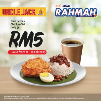 Giant-Uncle-Jack-Menu-Rahmah-Nasi-Lemak-Chicken-Set-Promotion-350x350 - Beverages Food , Restaurant & Pub Johor Kedah Kelantan Kuala Lumpur Melaka Negeri Sembilan Pahang Penang Perak Perlis Promotions & Freebies Putrajaya Sabah Sarawak Selangor Terengganu 