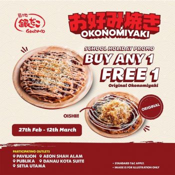 Gindaco-Buy-1-Free-1-School-Holiday-Promo-350x350 - Beverages Food , Restaurant & Pub Kuala Lumpur Promotions & Freebies Selangor 