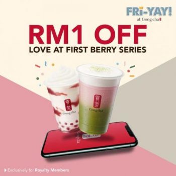 Gong-Cha-Love-at-First-Berry-Series-RM1-off-Promotion-350x350 Now till 23 Feb 2023: Gong Cha Love at First Berry Series RM1 off Promotion
