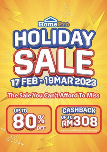 HomePro-Holiday-Sale-350x495 - Electronics & Computers Furniture Home & Garden & Tools Home Appliances Home Decor Johor Kedah Kelantan Kitchen Appliances Kuala Lumpur Melaka Negeri Sembilan Pahang Penang Perak Perlis Putrajaya Sabah Sarawak Selangor Terengganu Warehouse Sale & Clearance in Malaysia 