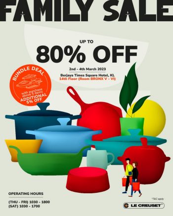Le-Creuset-Big-Family-Warehouse-Sale-350x438 - Home & Garden & Tools Kitchenware Warehouse Sale & Clearance in Malaysia 