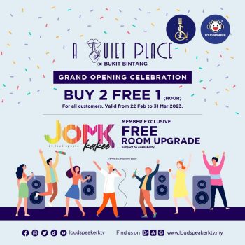 Loud-Speaker-KTV-Grand-Opening-Promotion-at-Federal-Arcade-Kuala-Lumpur-350x350 - Karaoke Kuala Lumpur Movie & Music & Games Promotions & Freebies Selangor 