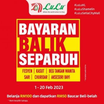 LuLu-Half-Pay-Back-Promotion-350x350 - Kuala Lumpur Promotions & Freebies Selangor Supermarket & Hypermarket 