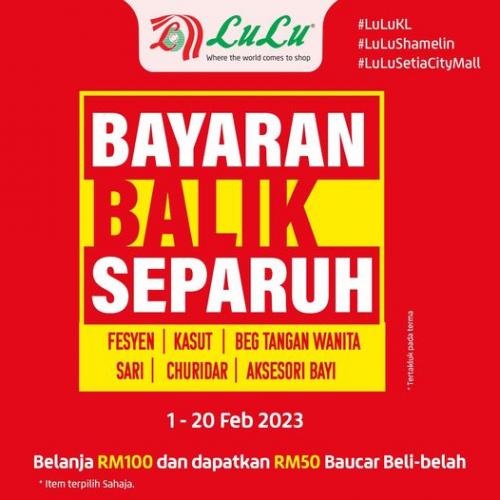 Lulu Hypermarket Half Pay Back Deals