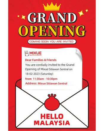 MIXUE-Grand-Opening-at-Sitiawan-Sentral-350x438 - Beverages Food , Restaurant & Pub Perak Promotions & Freebies 