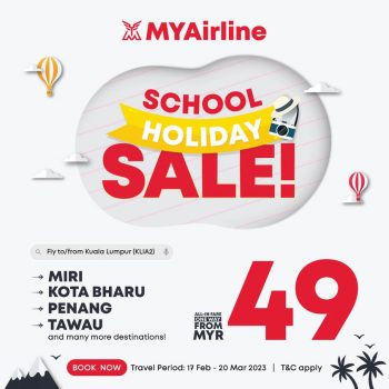 MYAirline-School-Holiday-Sale-350x350 - Air Fare Johor Kedah Kelantan Kuala Lumpur Malaysia Sales Melaka Negeri Sembilan Online Store Pahang Penang Perak Perlis Putrajaya Sabah Sarawak Selangor Sports,Leisure & Travel Terengganu 