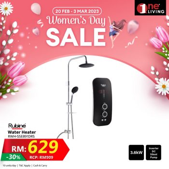 One-Living-Womens-Day-Sale-12-350x350 - Building Materials Electronics & Computers Home & Garden & Tools Home Appliances Home Hardware Johor Kedah Kelantan Kitchen Appliances Kuala Lumpur Lightings Malaysia Sales Melaka Negeri Sembilan Office Furniture Pahang Penang Perak Perlis Putrajaya Sabah Sarawak Selangor Terengganu 