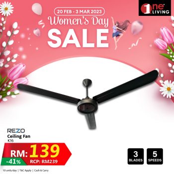 One-Living-Womens-Day-Sale-2-350x350 - Building Materials Electronics & Computers Home & Garden & Tools Home Appliances Home Hardware Johor Kedah Kelantan Kitchen Appliances Kuala Lumpur Lightings Malaysia Sales Melaka Negeri Sembilan Office Furniture Pahang Penang Perak Perlis Putrajaya Sabah Sarawak Selangor Terengganu 