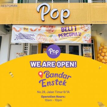 Pop-Meals-Buy-1-Free-1-Opening-Promotion-at-Bandar-Enstek-350x350 - Beverages Food , Restaurant & Pub Negeri Sembilan Promotions & Freebies 