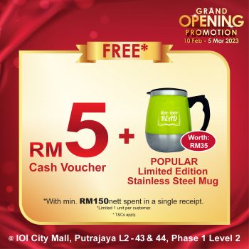 Popular-Grand-Opening-Promo-at-IOI-City-Mall-10-350x350 - Books & Magazines Promotions & Freebies Putrajaya Stationery 